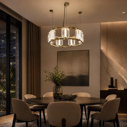 Loren Contemporary Crystal Chandelier