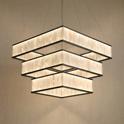 Ulien Black Moroccan Stone Chandelier