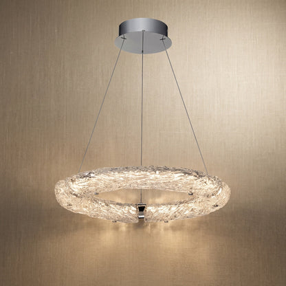 Belia Glamorous Modern Glass Chandelier