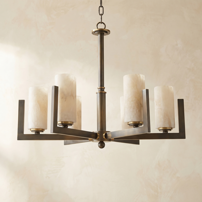 Classic Multi-arm Pendant Alabaster