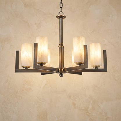 Classic Multi-arm Pendant Alabaster