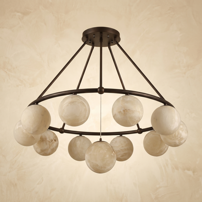 Ring Cluster Pendant Alabaster