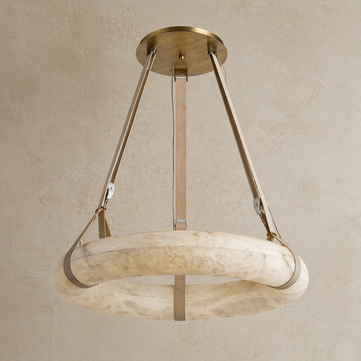 Single Ring Pendant Alabaster