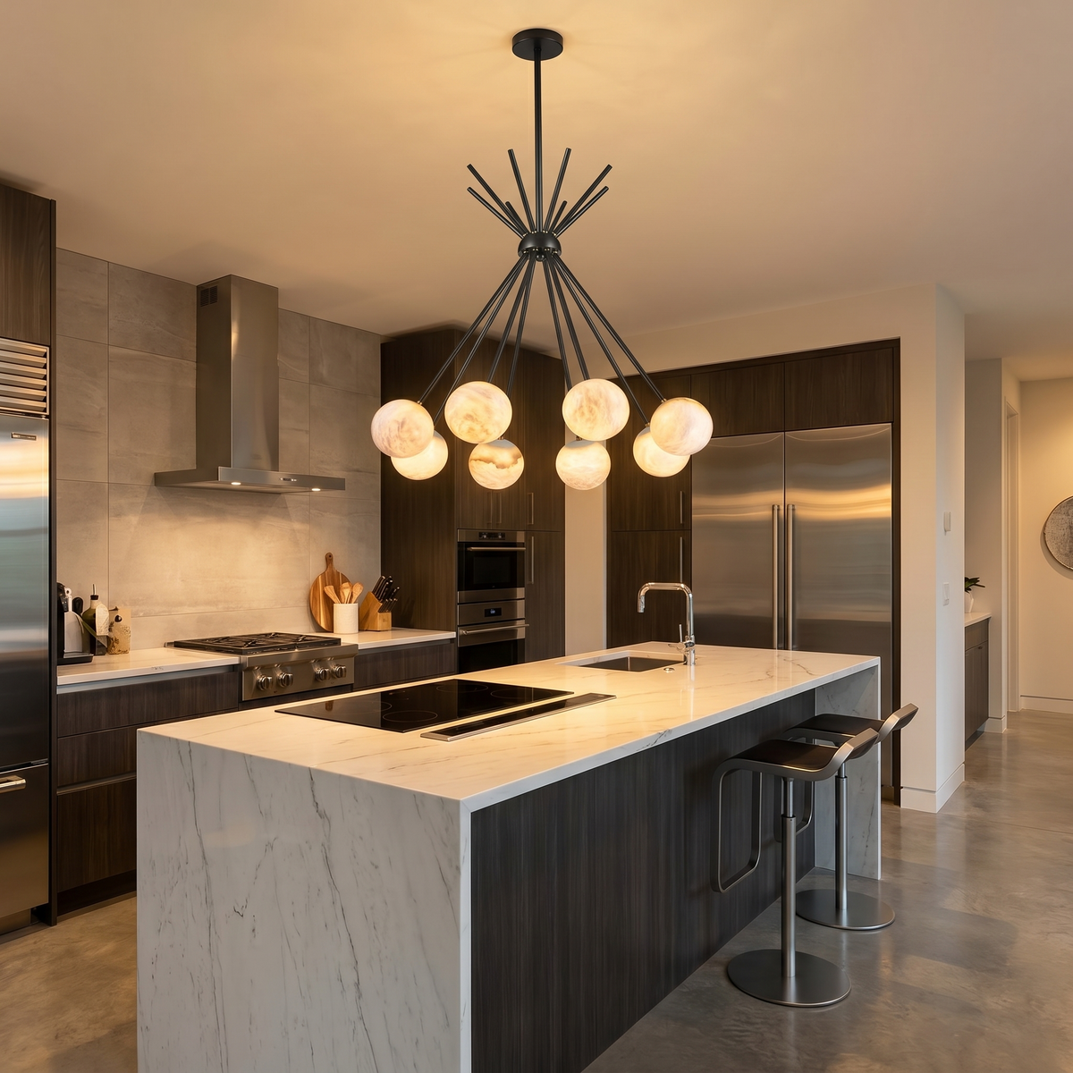 Starburst Alabaster Pendant Light