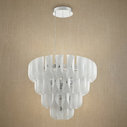 Ilyia Modern Tiered Glass Chandelier