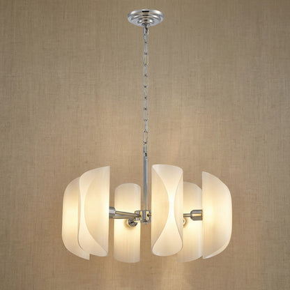 Ilyia Modern Chrome Glass Pendant Light