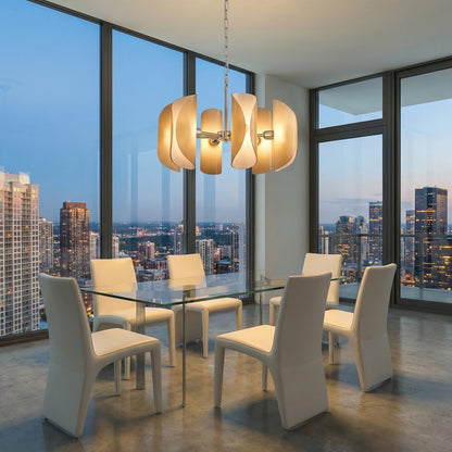 Ilyia Modern Chrome Glass Pendant Light