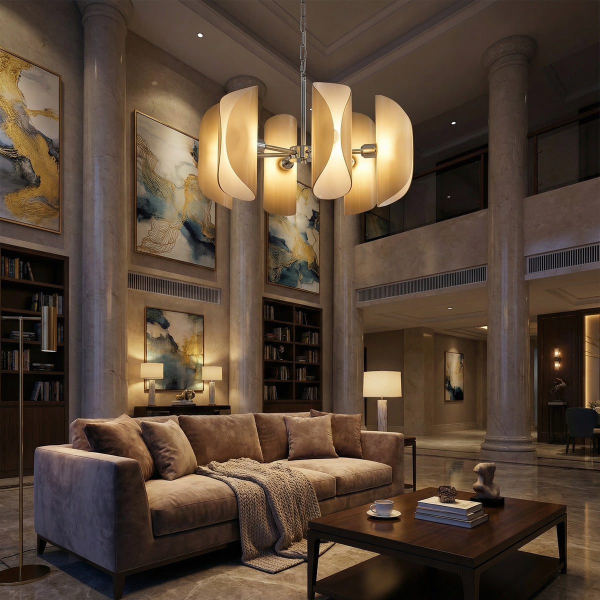 Ilyia Modern Chrome Glass Pendant Light