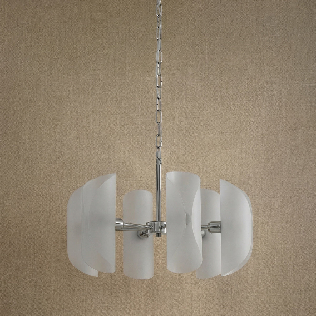 Ilyia Modern Chrome Glass Pendant Light