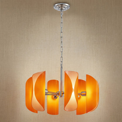 Ilyia Modern Chrome Glass Pendant Light