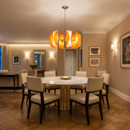 Ilyia Modern Chrome Glass Pendant Light