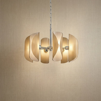 Ilyia Modern Chrome Glass Pendant Light