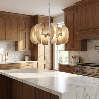 Ilyia Modern Chrome Glass Pendant Light