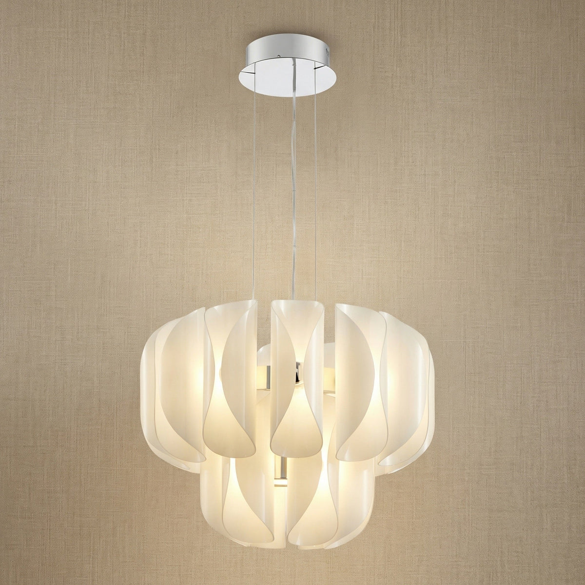 Ilyia Modern Chrome Chandelier 24"