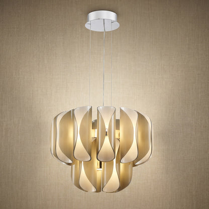 Ilyia Modern Chrome Chandelier 24"