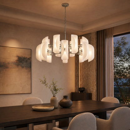 Helena Glamorous Glass Light Pendant 39"