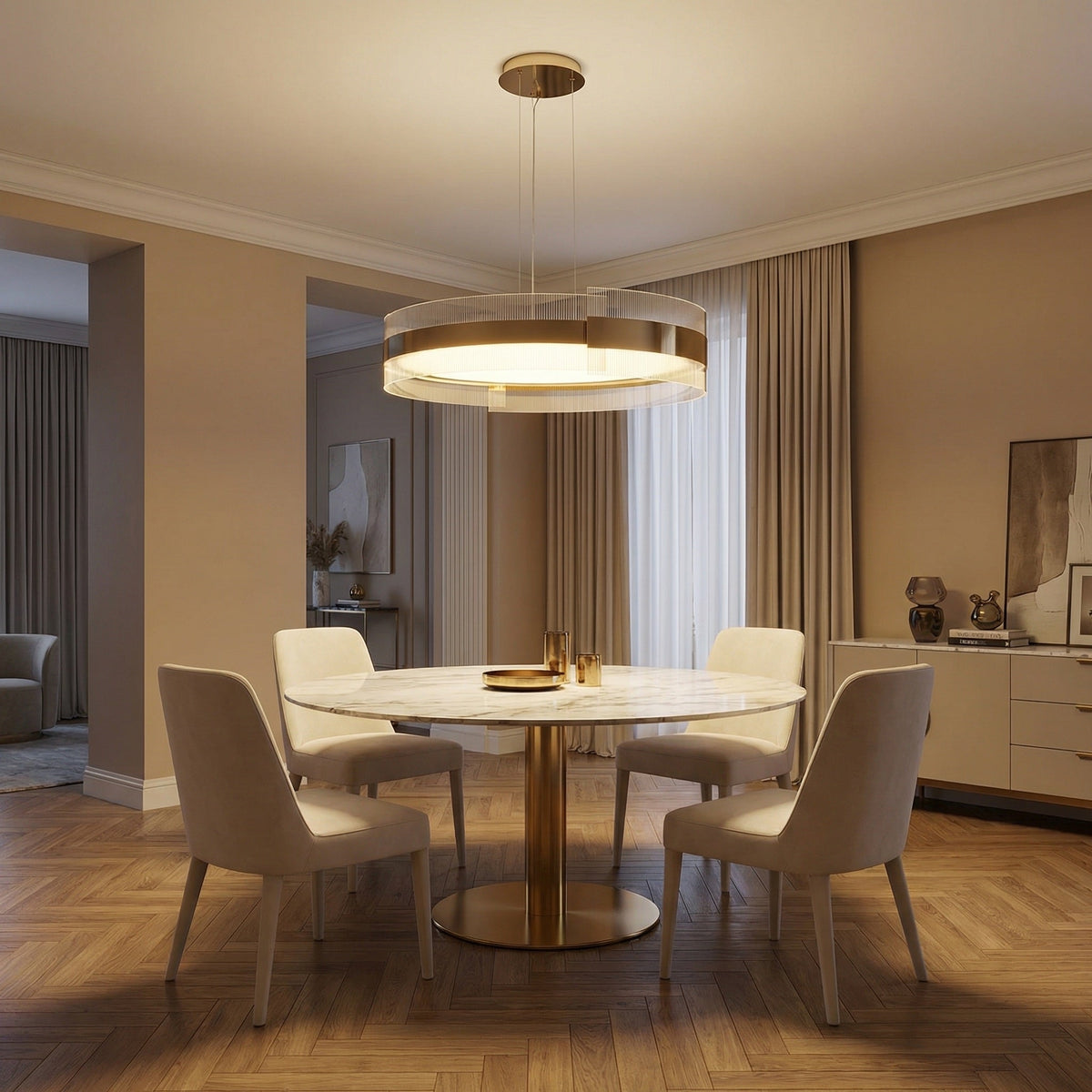 Belis Round Modern Chandelier