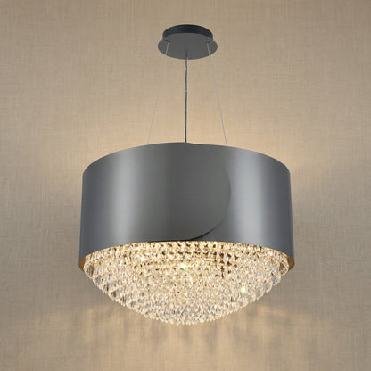 Valis Crystal Pendant Light 28"