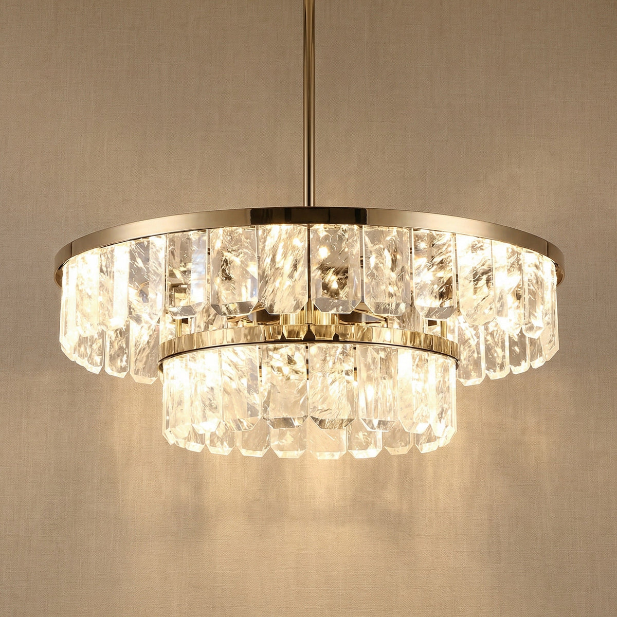 Fenis Round Crystal Chandelier
