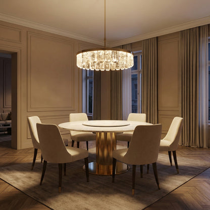 Fenis Round Crystal Chandelier