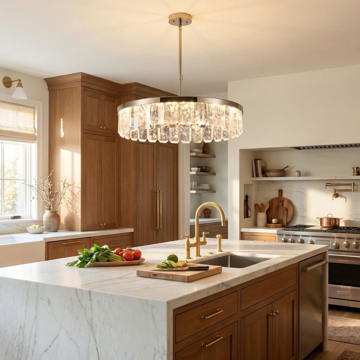 Fenis Round Crystal Chandelier