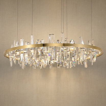 Uliia Round Crystal Pendant Light