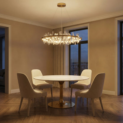 Uliia Round Crystal Pendant Light