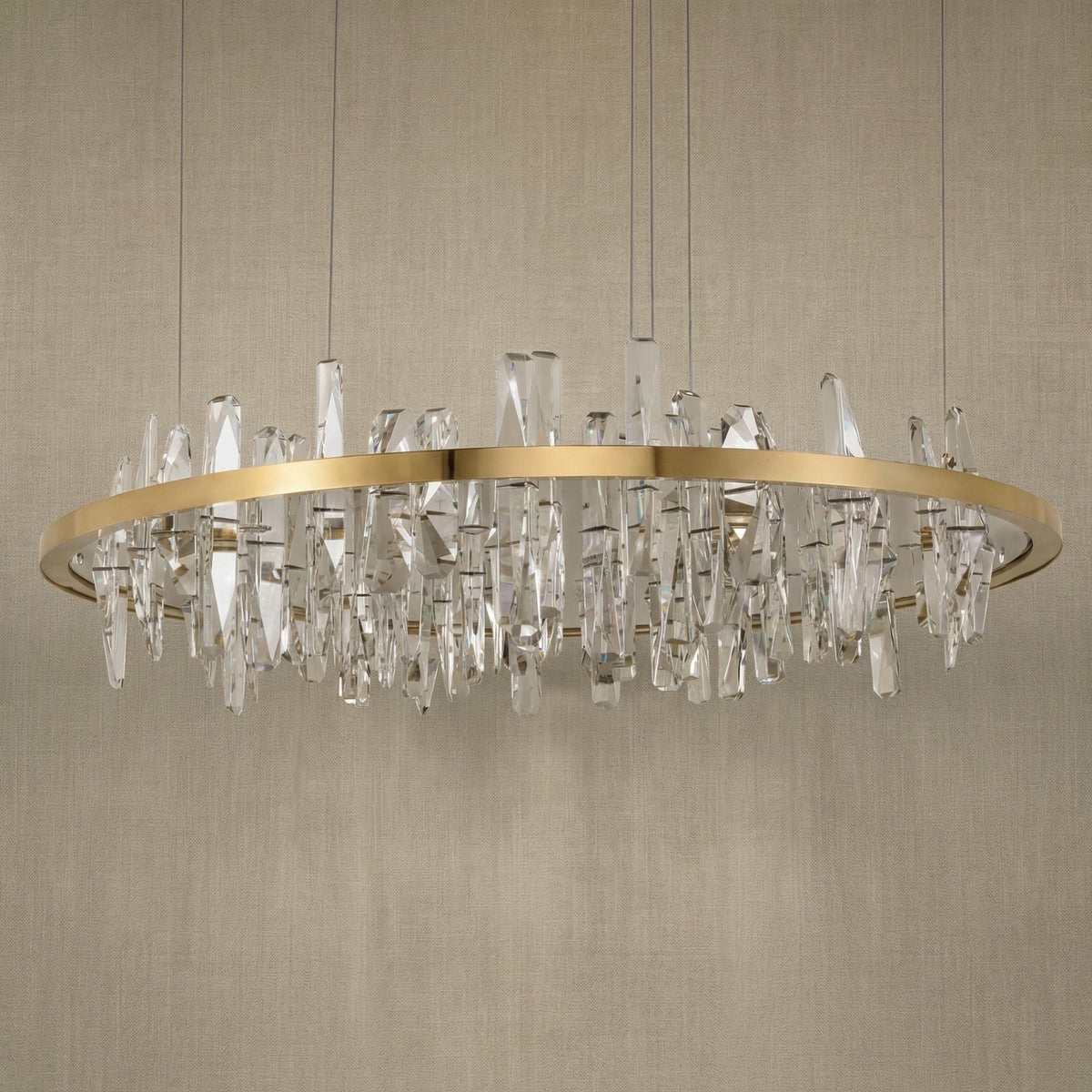 Uliia Round Crystal Pendant Light