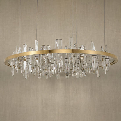 Uliia Round Crystal Pendant Light
