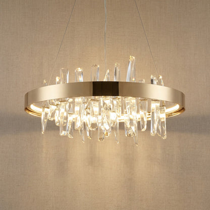 Uliia Round Crystal Pendant Light