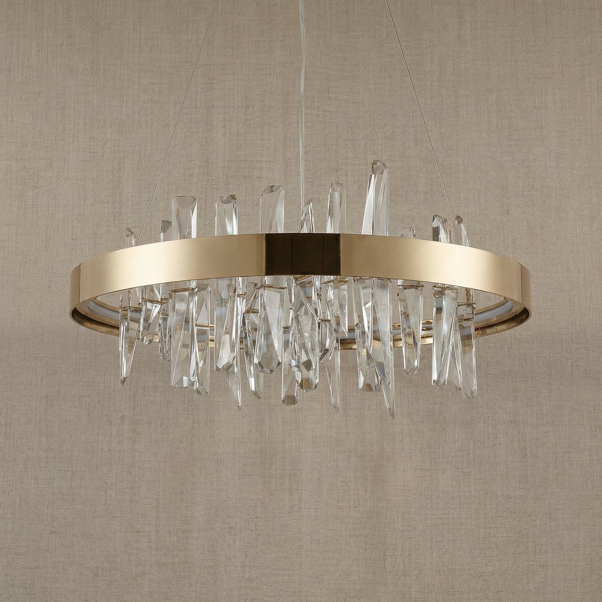 Uliia Round Crystal Pendant Light