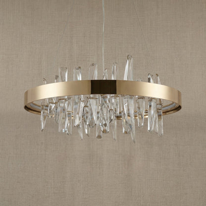 Uliia Round Crystal Pendant Light