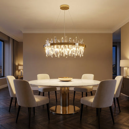 Uliia Round Crystal Pendant Light