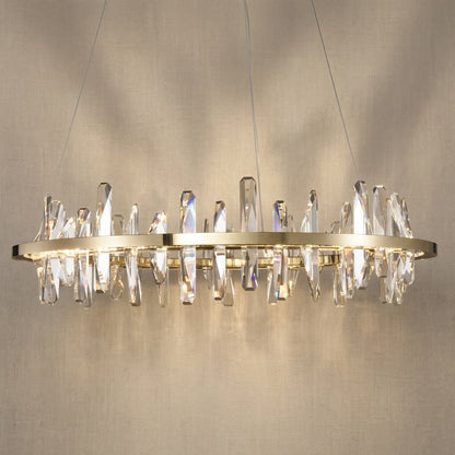 Mira Ring Crystal Chandelier