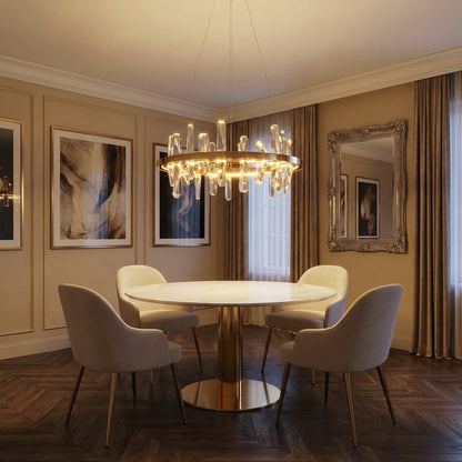 Mira Ring Crystal Chandelier