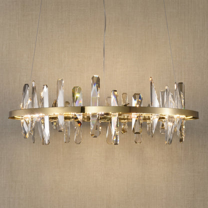 Mira Ring Crystal Chandelier