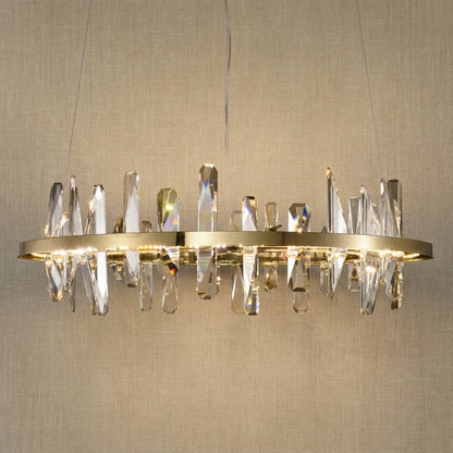 Mira Ring Crystal Chandelier