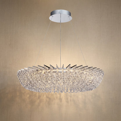 Maris Round Crystal Chandelier