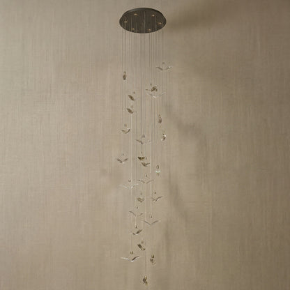 Oraen Cascading Handmade Glass Chandelier