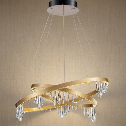 Celia Crystal Ring Chandelier 31.5"