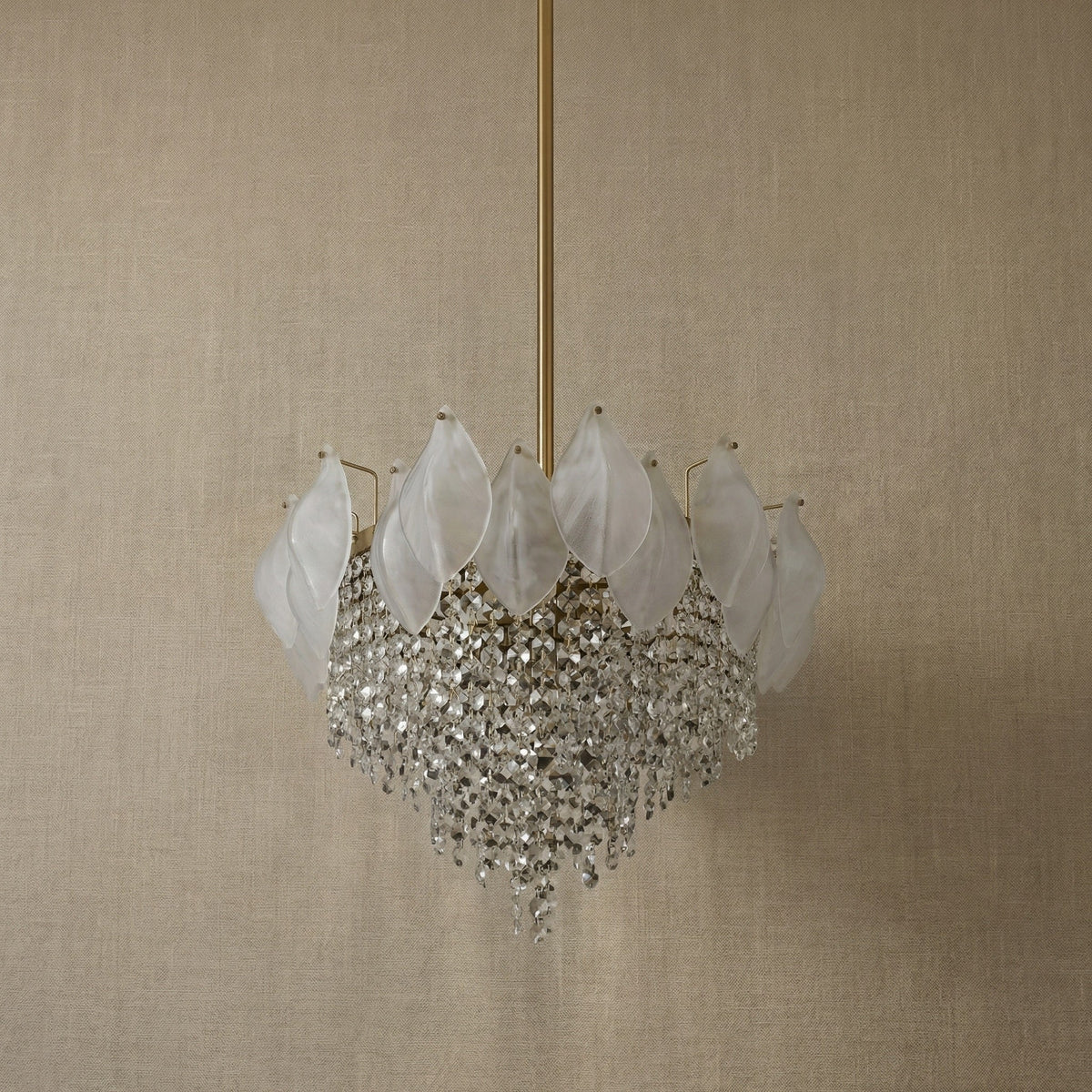 Vivienne Frosted Glass & Crystal Chandelier