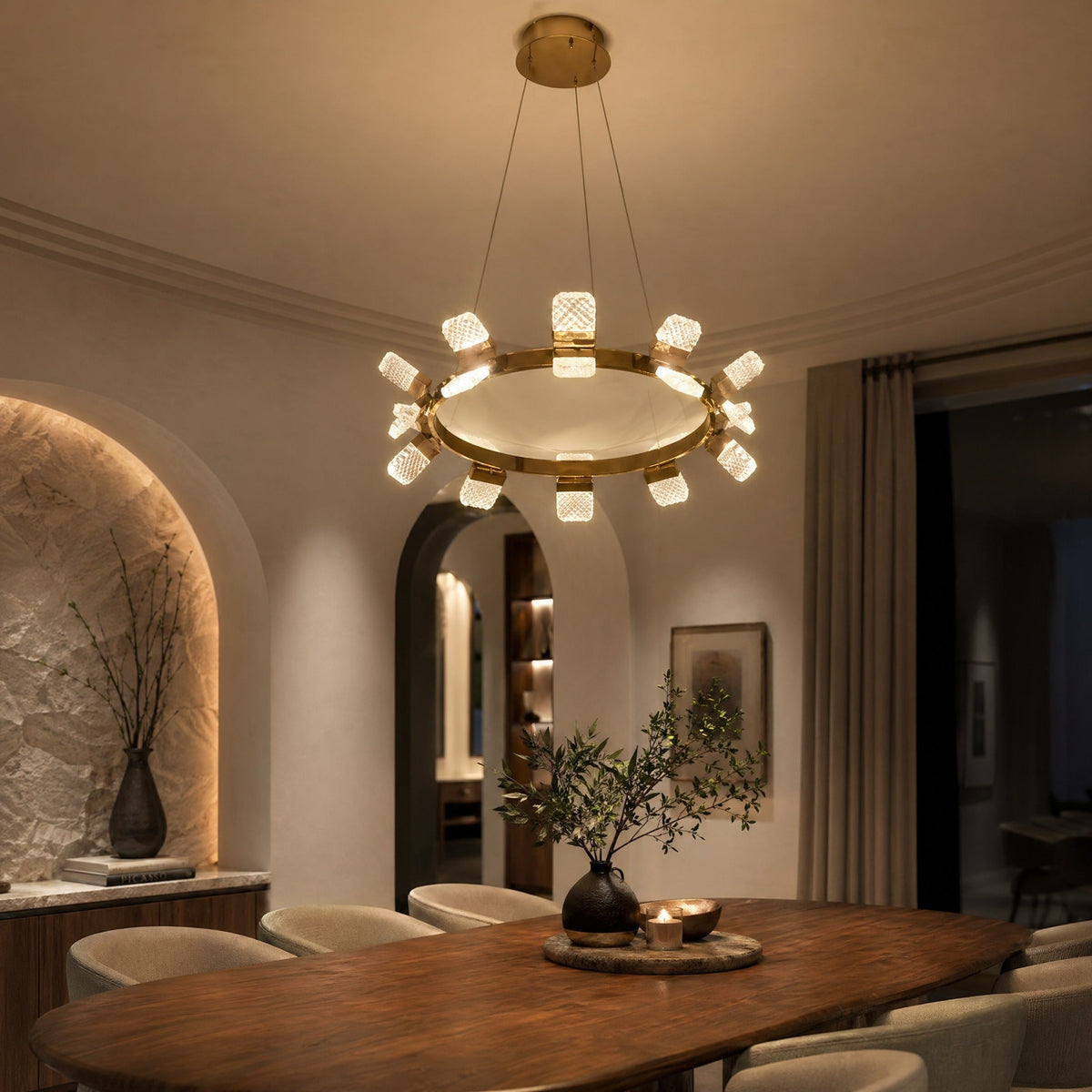 Isadora Modern Ring Chandelier 39"