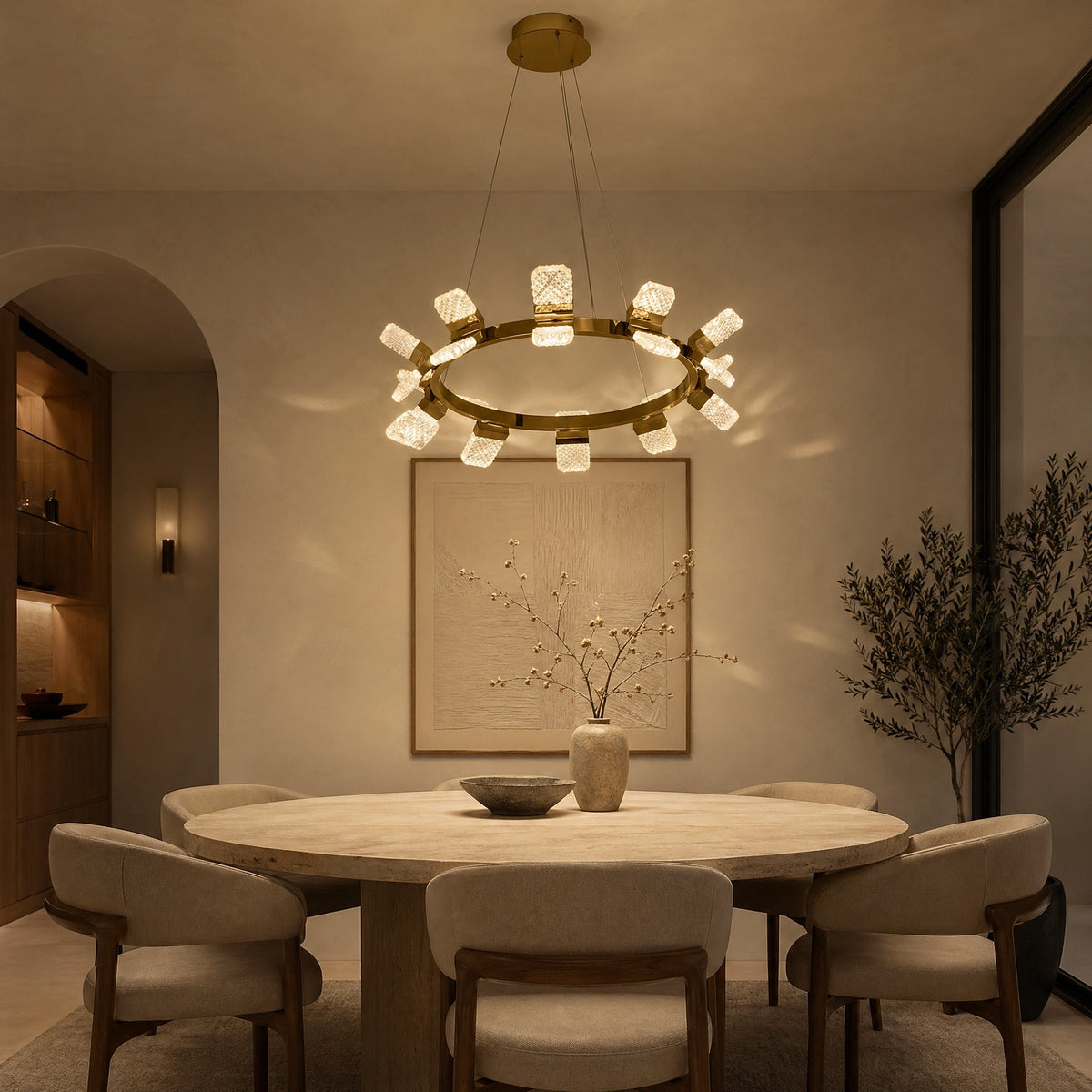 Isadora Modern Ring Chandelier 39"