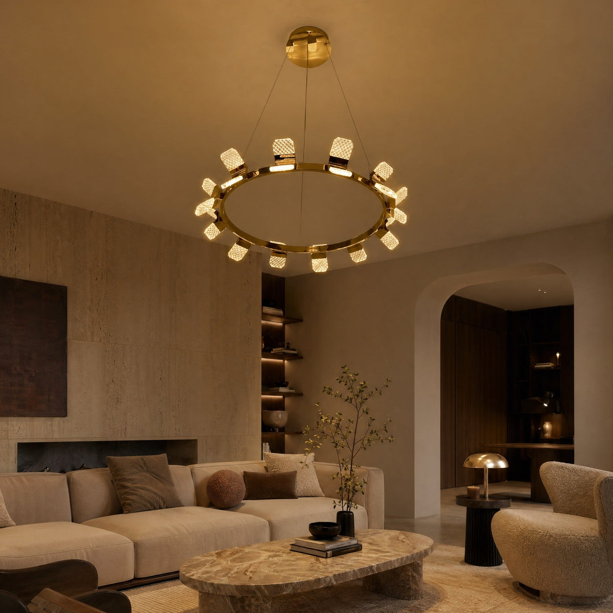 Isadora Modern Ring Chandelier 39"