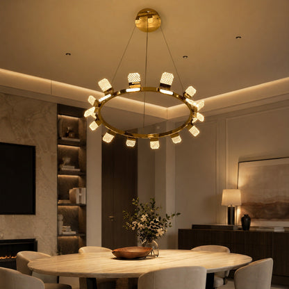 Isadora Modern Ring Chandelier 39"