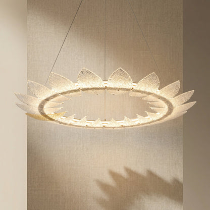 Pelen Modern Glass Ring Chandelier
