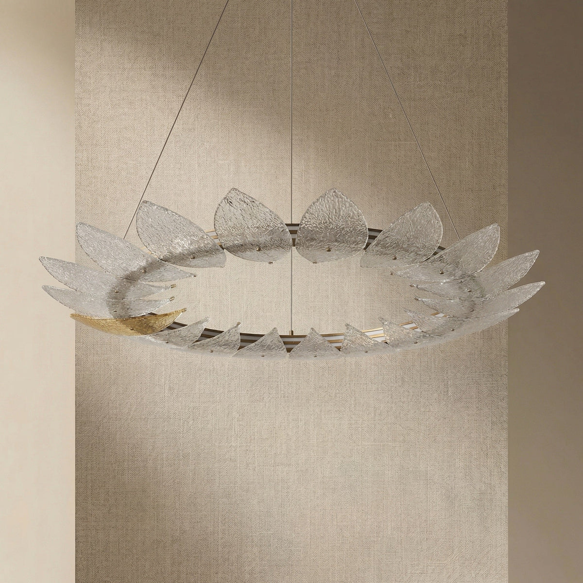 Pelen Modern Glass Ring Chandelier