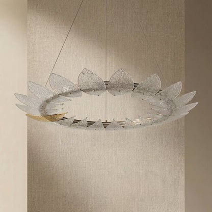 Pelen Modern Glass Ring Chandelier
