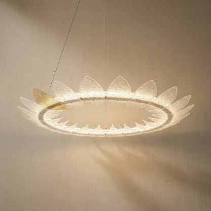 Pelen Modern Glass Ring Chandelier