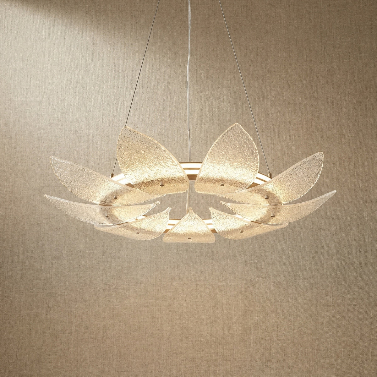 Pelen Modern Glass Ring Chandelier
